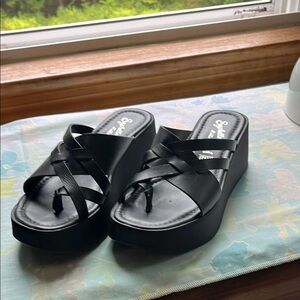 Seychelles Black Chic Platform Shoes